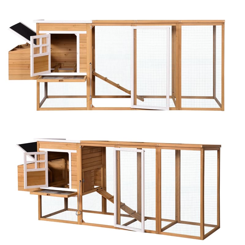 backyard wooden chicken coop