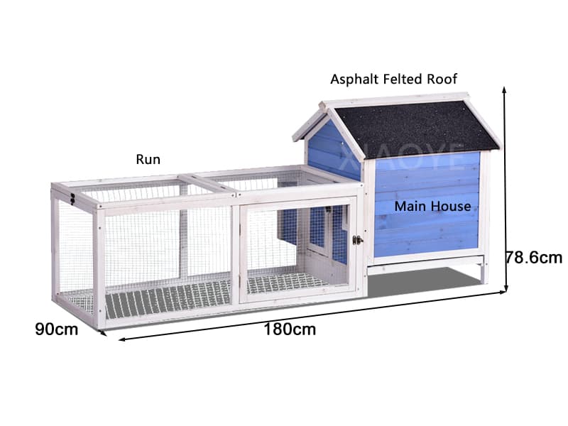 Wood Chicken Coop Cage with Run
