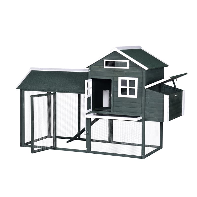 wooden cages for laying hens used