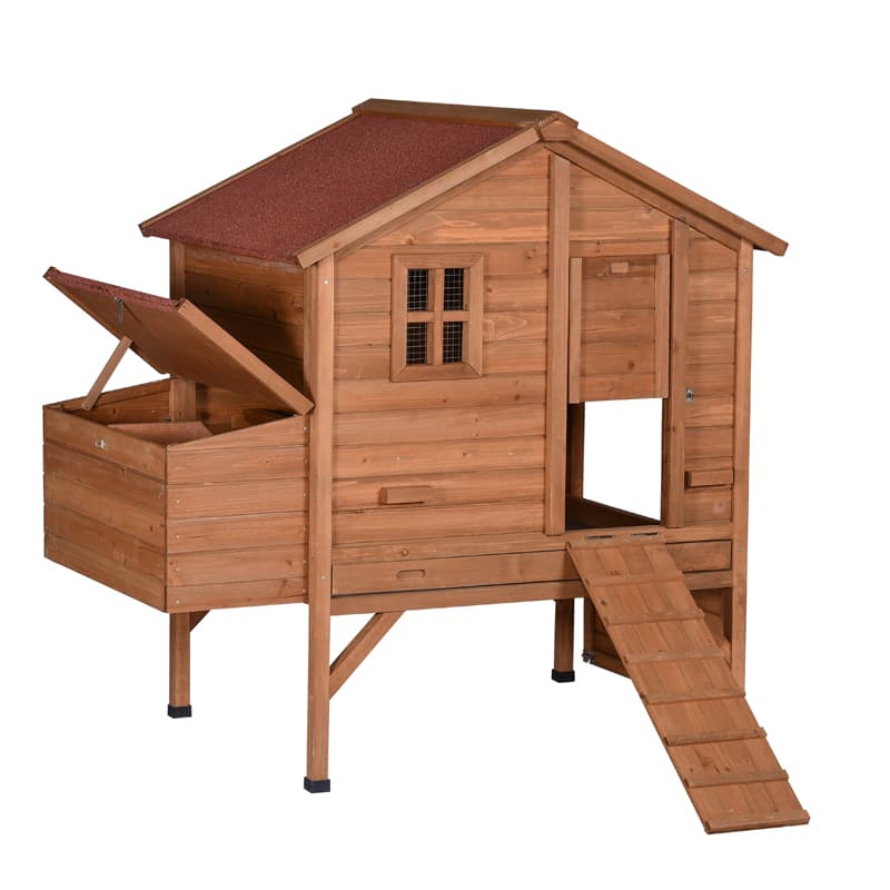 wooden chicken breeding cage
