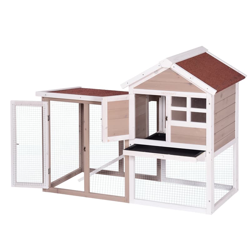 Outdoor Indoor Wooden Rabbit Hutch