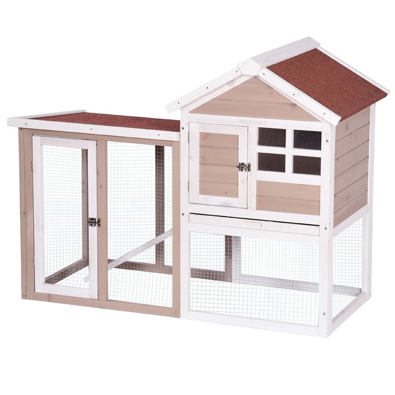 Wooden Rabbit Hutch Bunny Cage