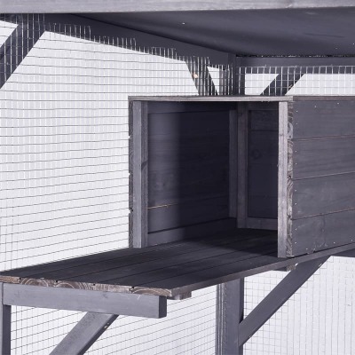 Outdoor Indoor Wooden Cat Cage