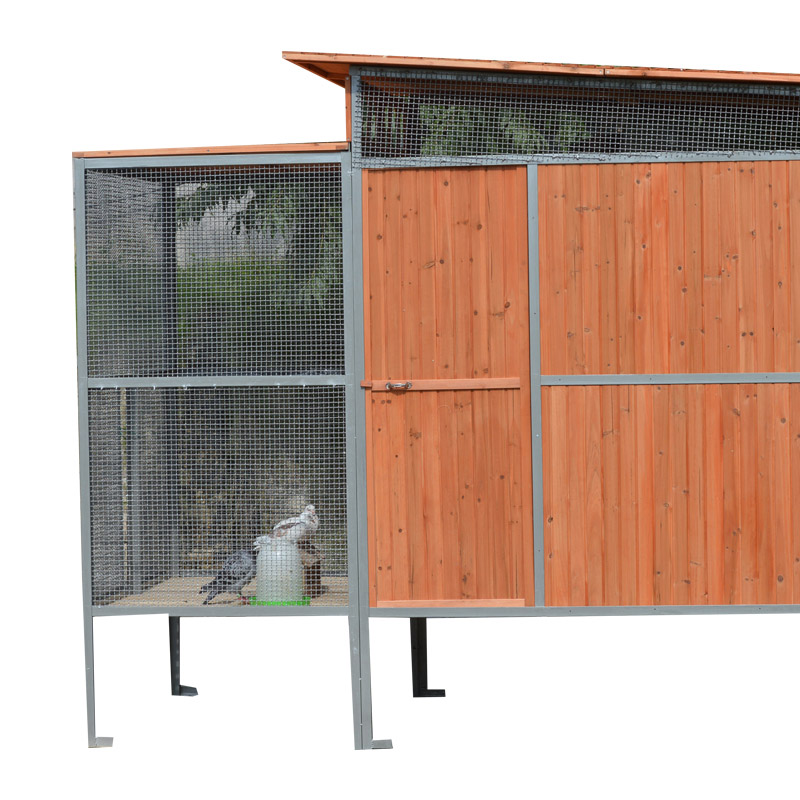 wooden bird aviary