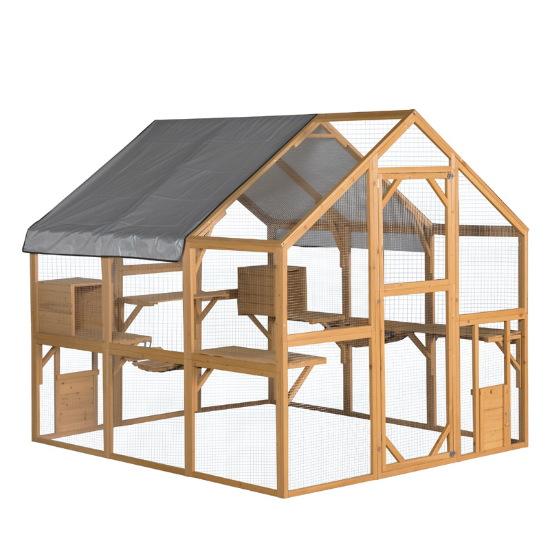 Large Wooden Cat Enclosure