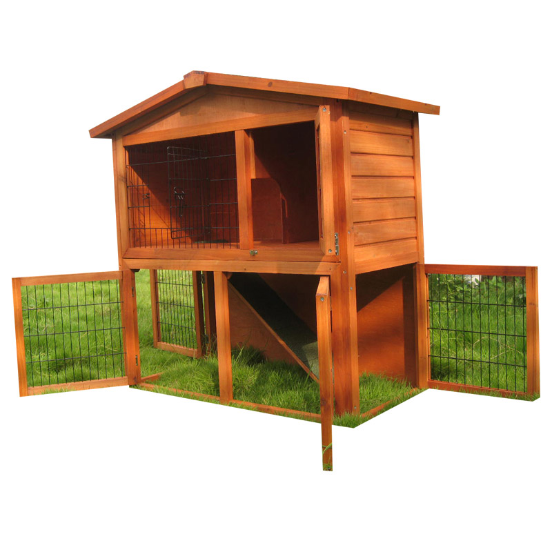 wooden rabbit breeding cage