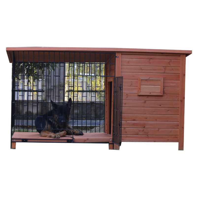 wooden dog house outdoor