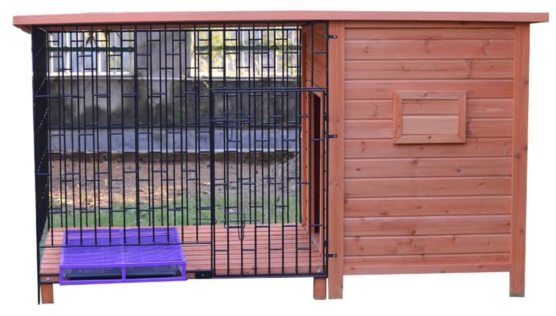 wooden dog house outdoor