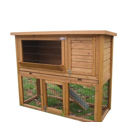 wooden hutch for rabbit