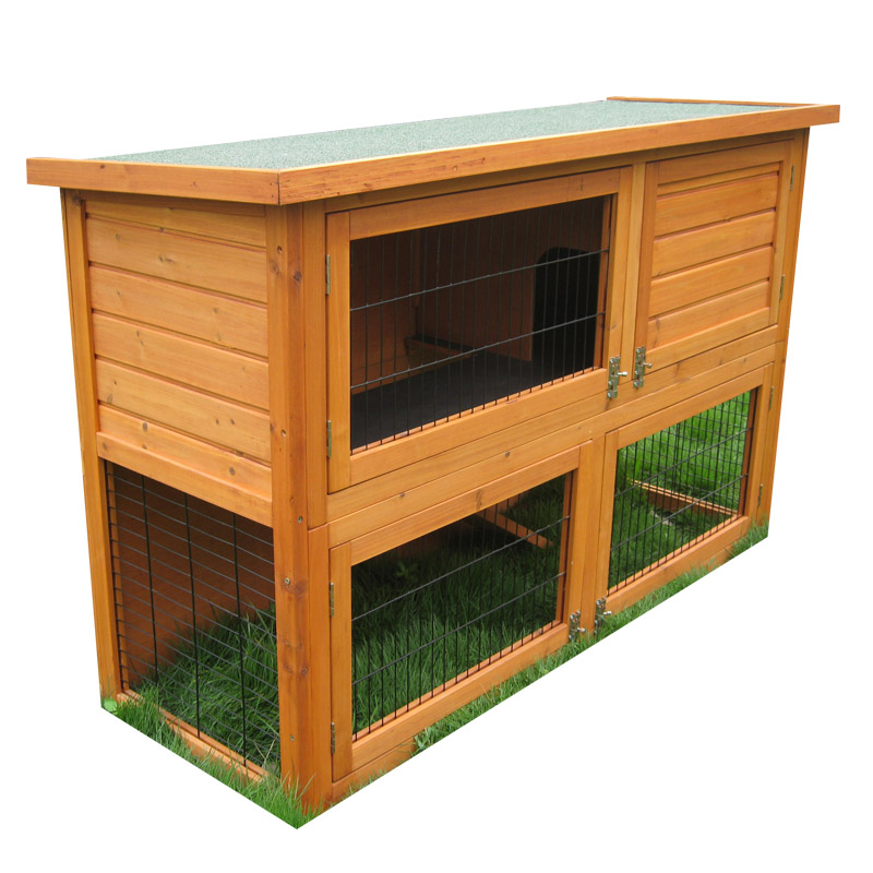 rabbit hutch for 2 rabbits