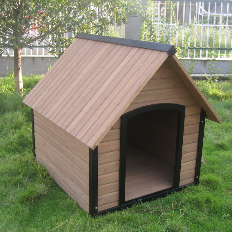 wooden dog house outdoor