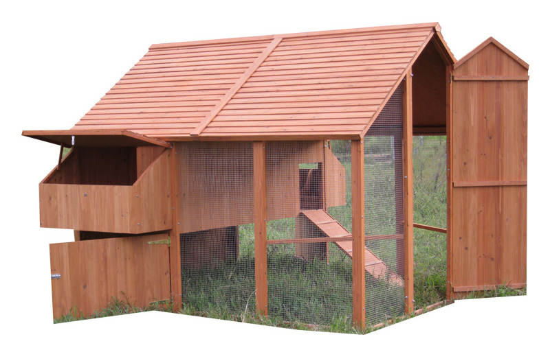 Brown large Chicken Coop backyard Brown large Chicken Coop backyard