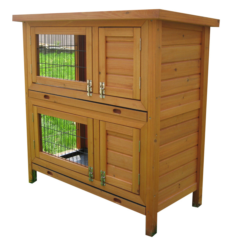 6ft double rabbit hutch