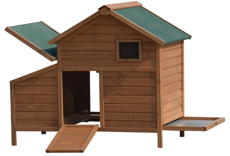 the chicken coop of 2 hens