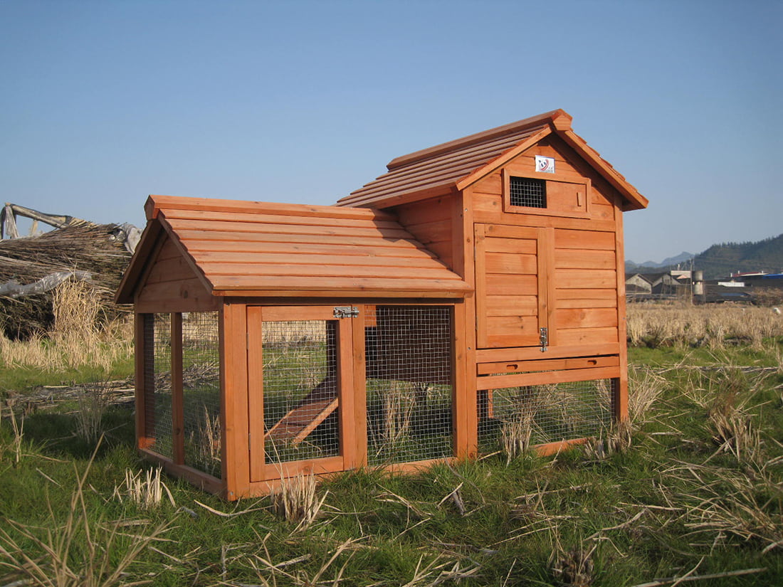 Rustic Wooden Backyard Hen House