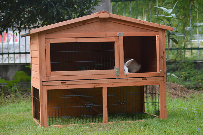 small indoor rabbit hutch