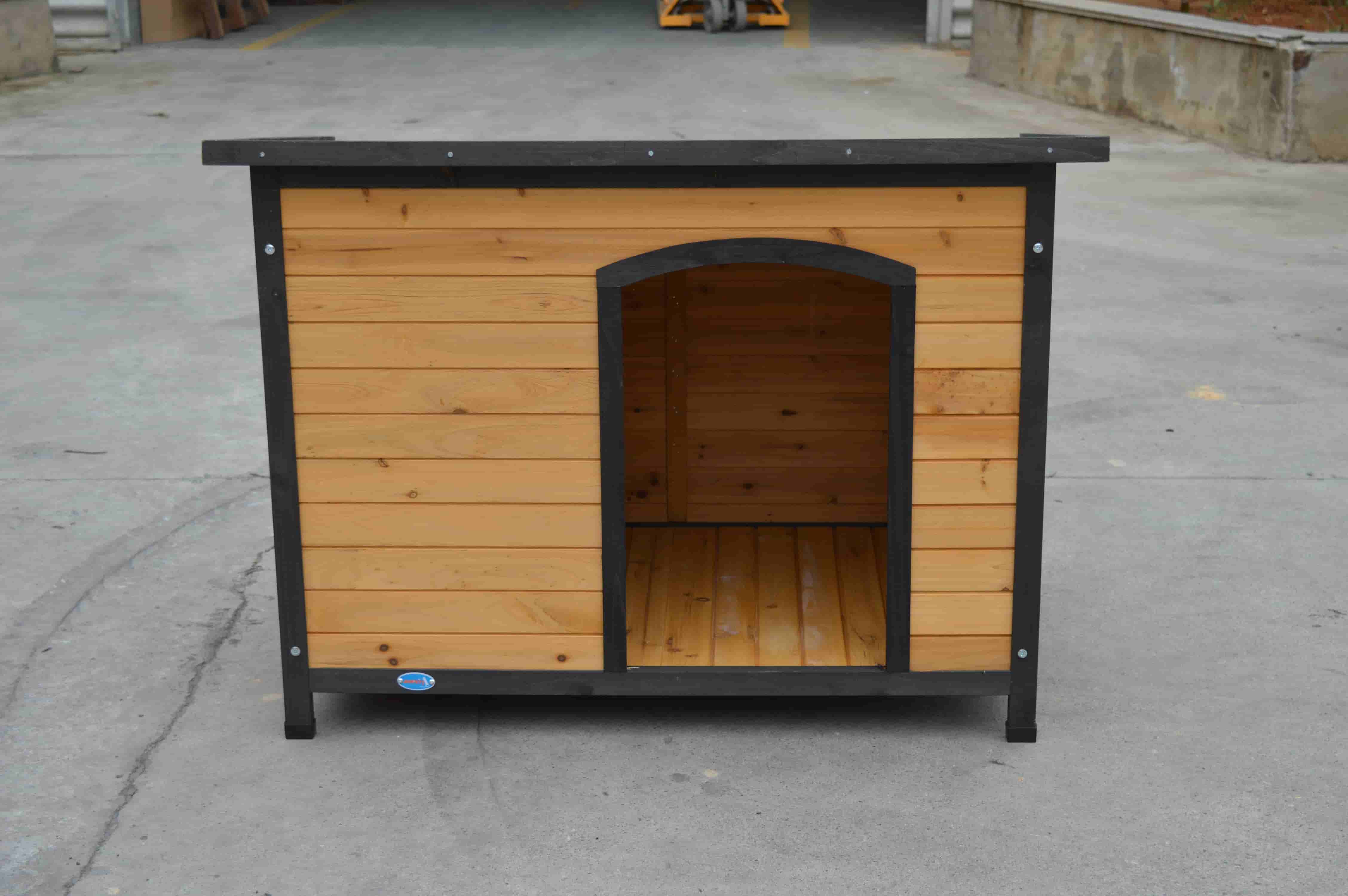 wooden dog house outdoor