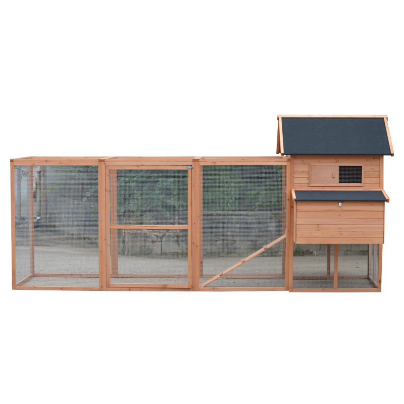 large wooden chicken coop