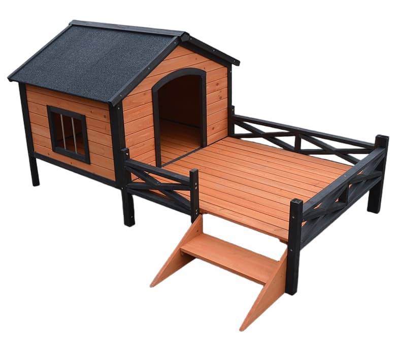 wooden dog house outdoor