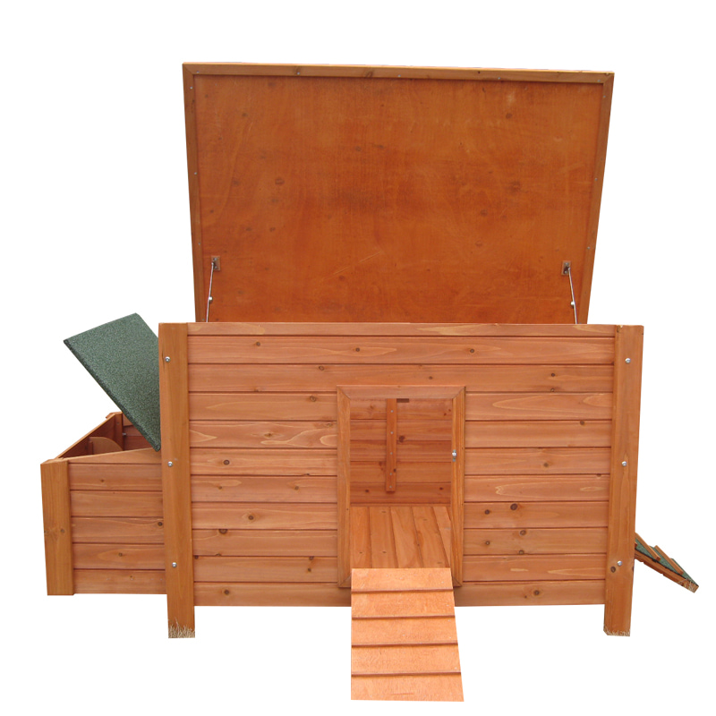 Suburban Backyard Egg-Laying wooden chicken coop