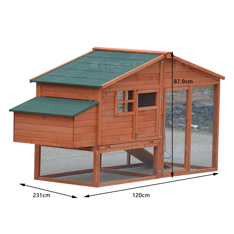 Wooden premium chicken coop made of fir wood
