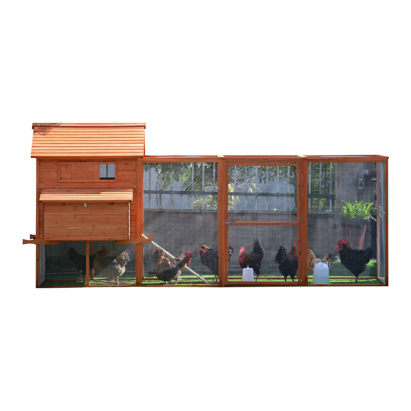 two story wooden chicken coop
