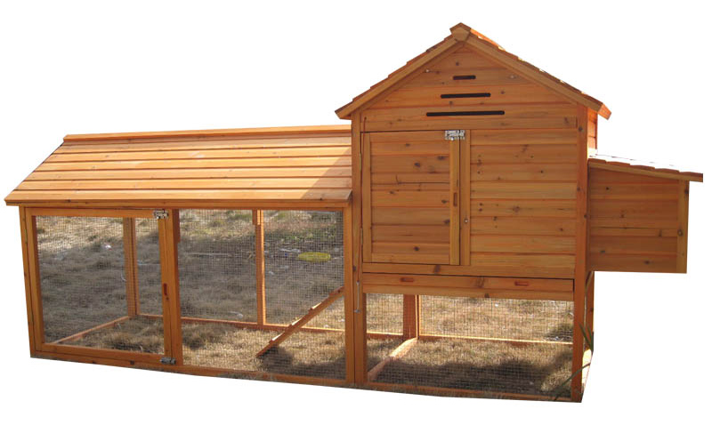 Outdoor spacious Chicken Coop brown