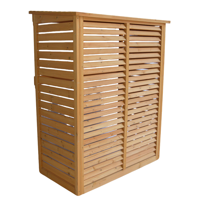 Wooden Air Conditioner Fence