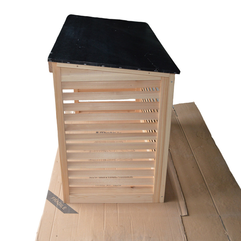 Weatherproof Wood AC Fence