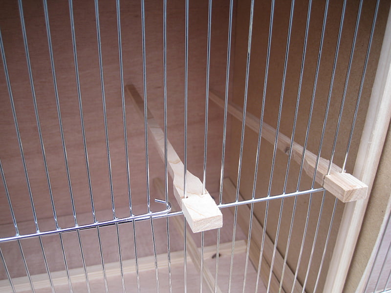 Wooden pigeon enclosure