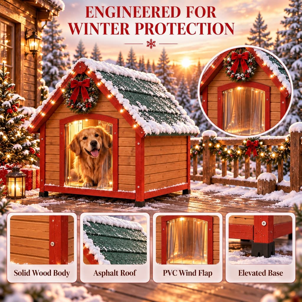 Material: Solid Wood, Asphalt, PVC, Metal Hardware