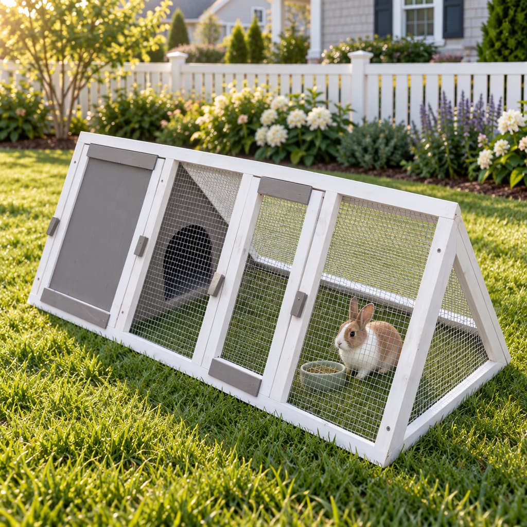 Foldable pet playpen for rabbits and ducks